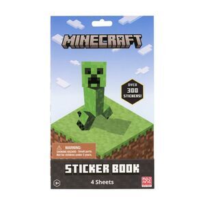 New Minecraft Sticker Book 4 Sheets 300+
